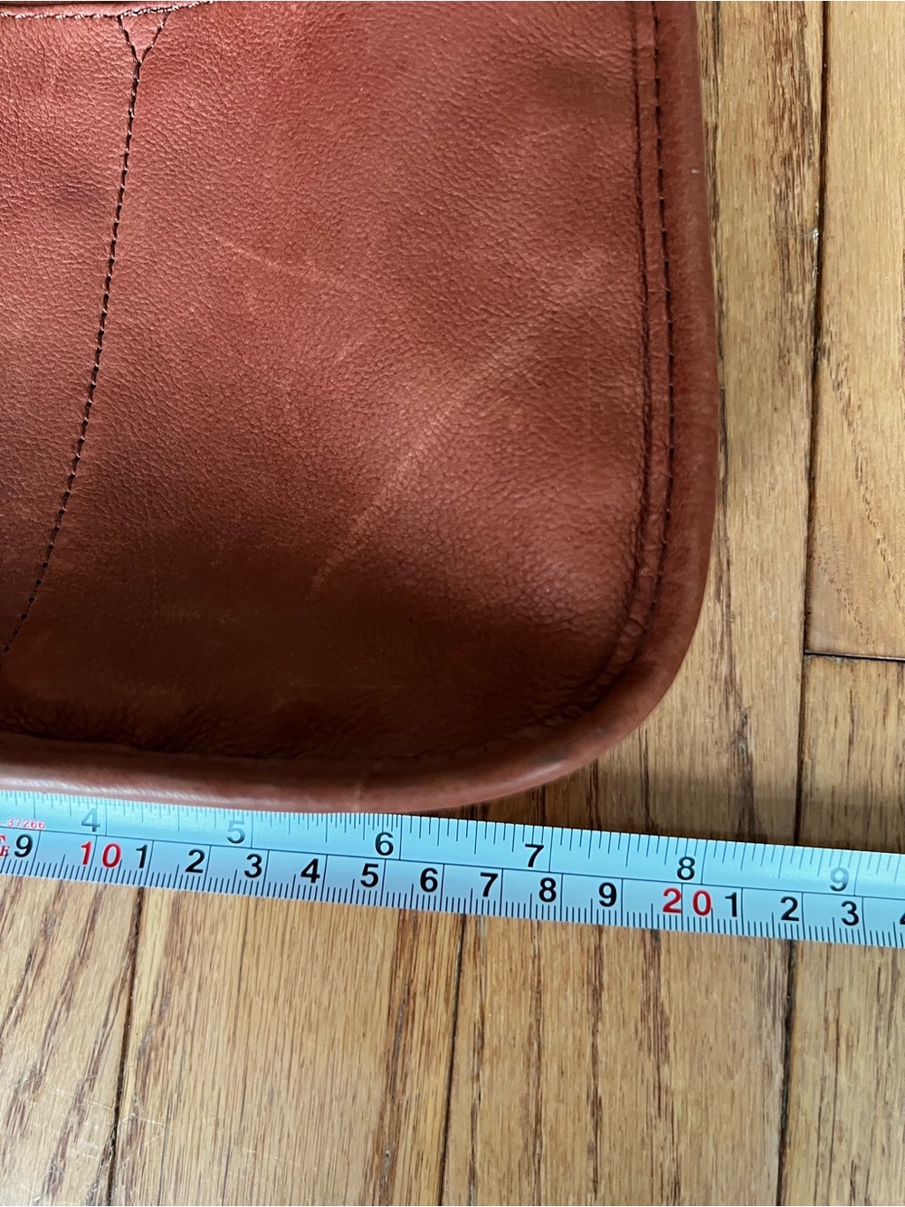 American Leather Co. Cali Crossbody Bag in Cognac Brown - Picture 10 of 11